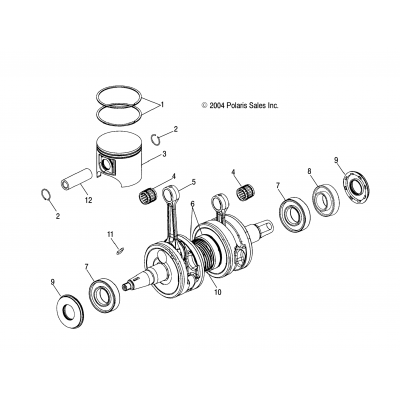 Piston & Crankshaft /A (4992789278D02)