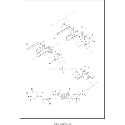 LICENSE PLATE BRACKETS - XL883L, XL1200C, XL1200T