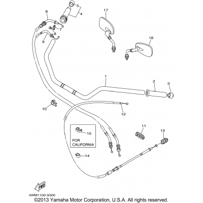 Steering Handle Cable