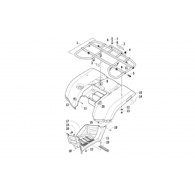 REAR BODY PANEL ASSEMBLY