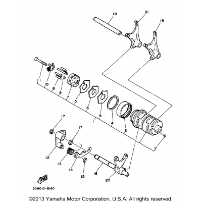 Shift Cam Shift Fork