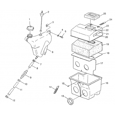 Oil Tank/Air Box 700 Rmk 0970966, 700 Sks & European 700 Sks E970