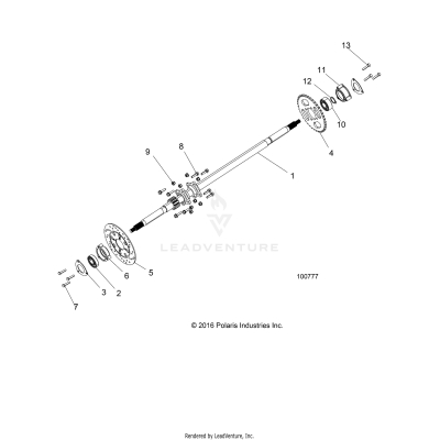 SUSPENSION, REAR AXLE - A17HAA15N7 (100777)