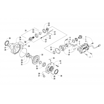 FRONT DRIVE GEARCASE ASSEMBLY