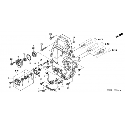 REAR CRANKCASE COVER