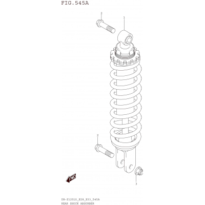 REAR SHOCK ABSORBER (DR-Z125L5 E28)