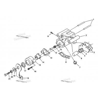 Rear Brake Assembly 6X6 350L