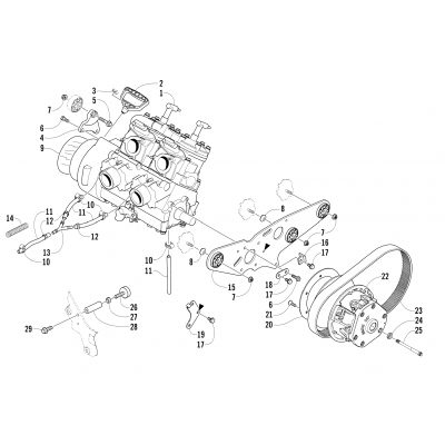 ENGINE AND RELATED PARTS