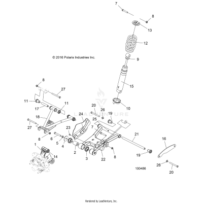 SUSPENSION, REAR - A17S6S57C1/CM [100486]