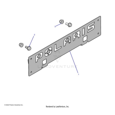 ELECTRICAL, FRONT REGISTRATION PLATE - A24SLS95FN (C102428)