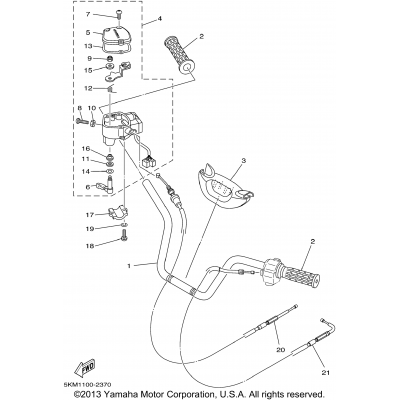 Steering Handle Cable