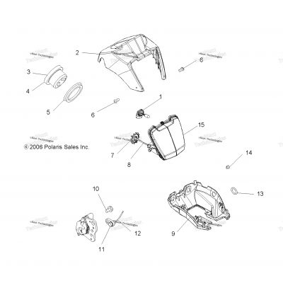 Headlight Pod & Speedometer