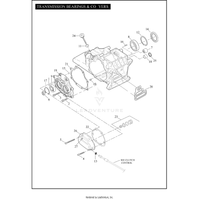 TRANSMISSION BEARINGS & COVERS
