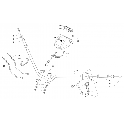 HANDLEBAR AND CONTROLS ASSEMBLY