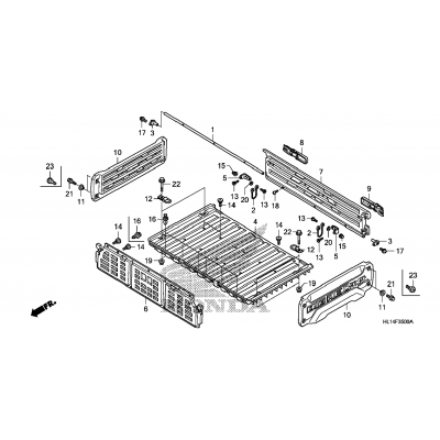 BED PLATE / REAR GATE