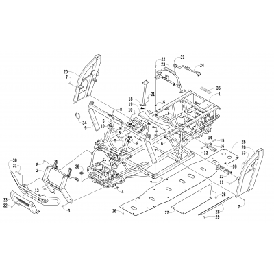 FRAME AND RELATED PARTS