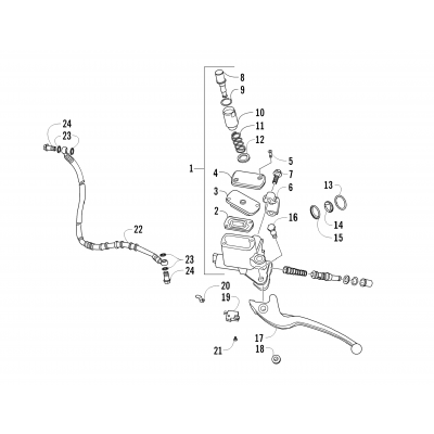 HYDRAULIC HAND BRAKE ASSEMBLY