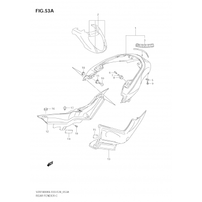 REAR FENDER (VZR1800ZK7/ZK8/ZK9)