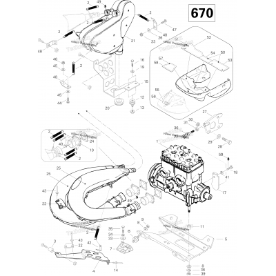 Engine And Engine Support 670