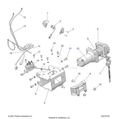 BODY, WINCH - A25SYE95PL (C0210778)