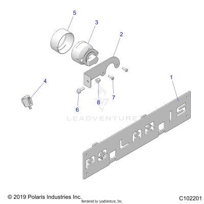 ELECTRICAL, FOG LAMP and FRONT LICENSE BRACKET - A23SGS95FN (C102201)