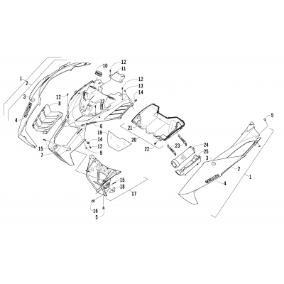 HOOD AND AIR INTAKE ASSEMBLY