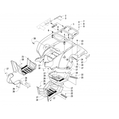 REAR BODY PANEL ASSEMBLY