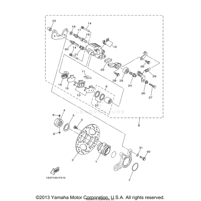 REAR BRAKE CALIPER