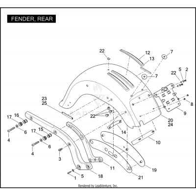 FENDERS, REAR