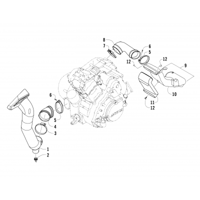 CASE/BELT COOLING ASSEMBLY