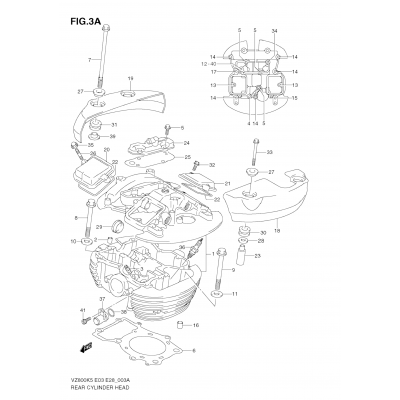 REAR CYLINDER HEAD (MODEL K9)