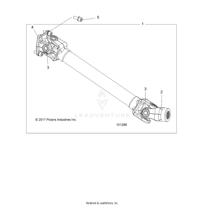 DRIVE TRAIN, REAR PROP SHAFT - A19S6E57B1 [101288]