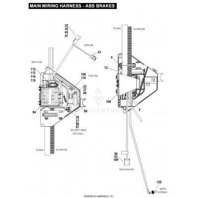 MAINWIRING HARNESS - ABS BRAKES (Part 4)