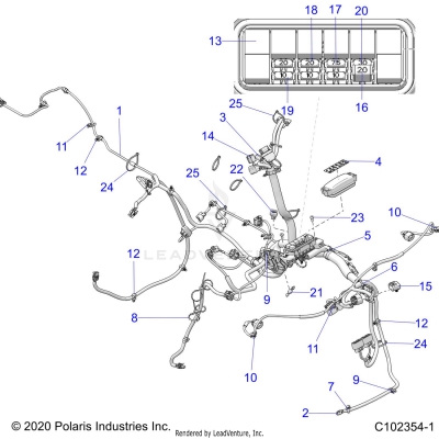 ELECTRICAL, HARNESS - A25SGE95AT (C102354-1)