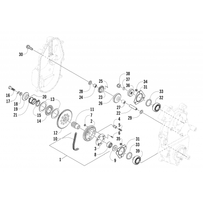 DRIVE/REVERSE DROPCASE ASSEMBLY