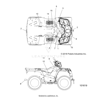 BODY, DECALS - A19SES57F1/F2/SET57F1 [101619]