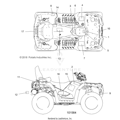 BODY, DECALS - A19SYE85BH (101564)