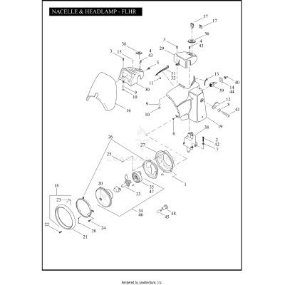 NACELLE & HEADLAMP - FLHR