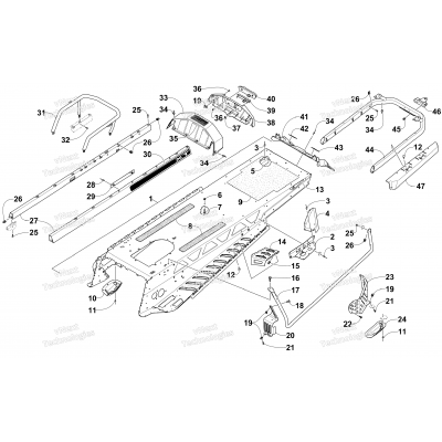 TUNNEL AND REAR RACK ASSEMBLY