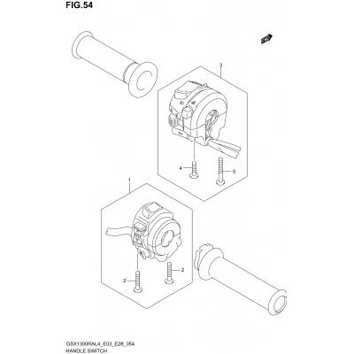 HANDLE SWITCH (GSX1300RAL4 E28)