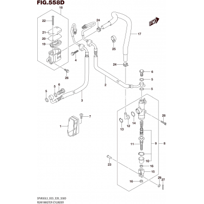 REAR MASTER CYLINDER (SFV650AL5 E28)