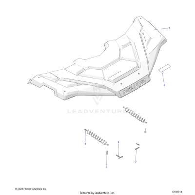 BODY, FRONT RACK - A25SJE57CP/EP (C102613)