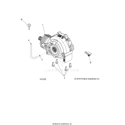 DRIVE TRAIN, FRONT GEARCASE MOUNTING - A17DAH57A5 (101220)