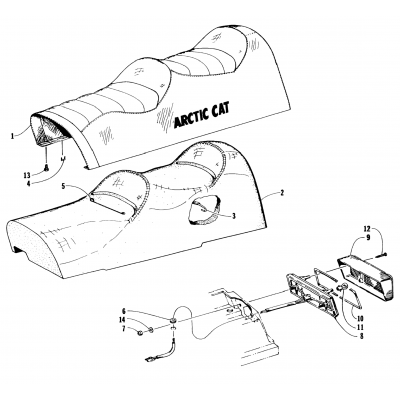 SEAT AND TAILLIGHT ASSEMBLIES