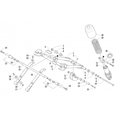 REAR SUSPENSION FRONT ARM ASSEMBLY