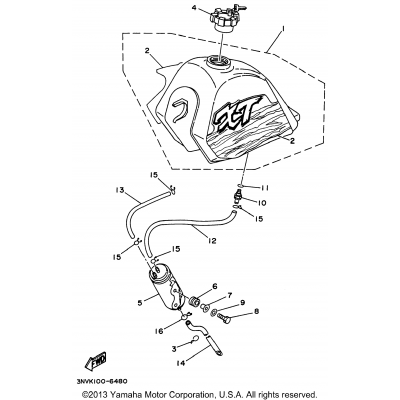 Fuel Tank (California Model Only)