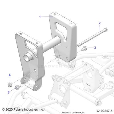 SUSPENSION, MIDDLE SUPPORT - A25SKE57C1/CK/E1/EK (C102247-5)