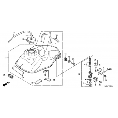 FUEL TANK (TRX300EX'07-)