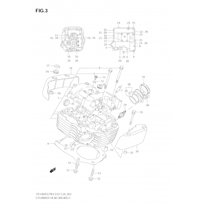 CYLINDER HEAD (REAR)