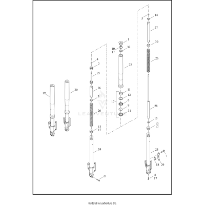 FORK, FRONT - XL1200CX